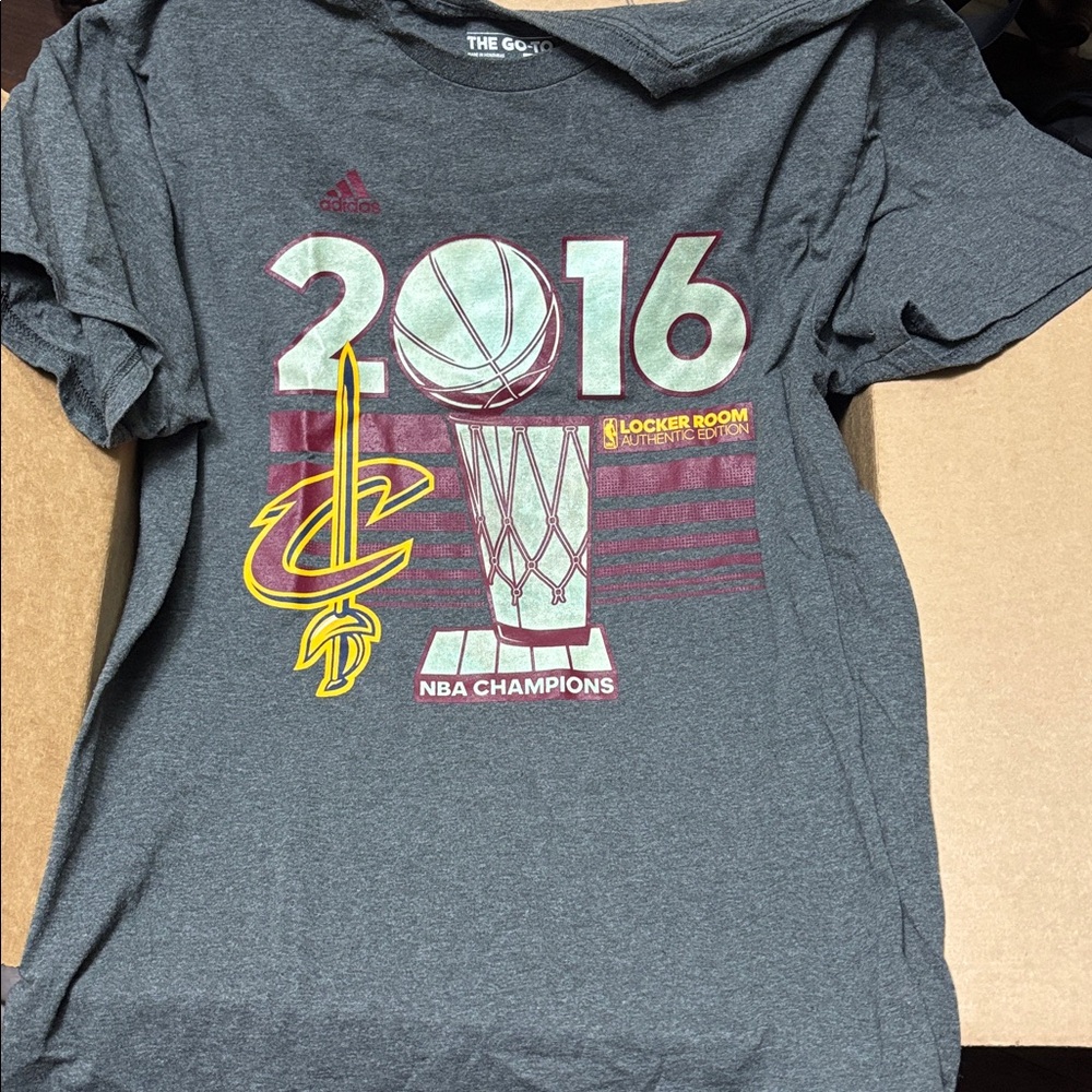 2016 Adidas Cleveland Cavs Cavaliers NBA Champions Locker Room Shirt. #12